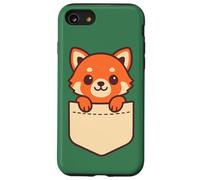 Adorable panda rouge de poche, animal de la forêt Coque pour iPhone SE (2020) / 7 / 8