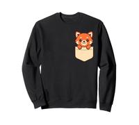 Adorable panda rouge de poche, animal de la forêt Sweatshirt