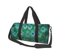 Adorable Paon Vert, Sac de Voyage de Grande capacité, Sac à Main Rond, Sac de Voyage de Sport, fourre-Tout, Sac de Fitness