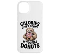Adorable Paresseux Donut Humour pour Les flics de régime et Les Amateurs de Glucides Coque pour iPhone 14 Plus