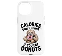 Adorable Paresseux Donut Humour pour Les flics de régime et Les Amateurs de Glucides Coque pour iPhone 15