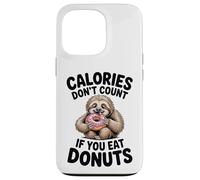Adorable Paresseux Donut Humour pour Les flics de régime et Les Amateurs de Glucides Coque pour iPhone 13 Pro