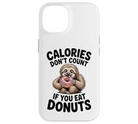 Adorable Paresseux Donut Humour pour Les flics de régime et Les Amateurs de Glucides Coque pour iPhone 14