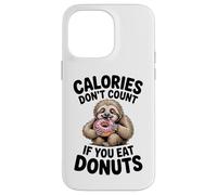 Adorable Paresseux Donut Humour pour Les flics de régime et Les Amateurs de Glucides Coque pour iPhone 14 Pro Max