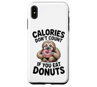 Adorable Paresseux Donut Humour pour Les flics de régime et Les Amateurs de Glucides Coque pour iPhone XS Max