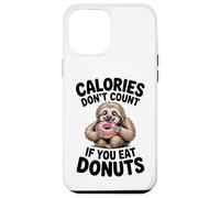 Adorable Paresseux Donut Humour pour Les flics de régime et Les Amateurs de Glucides Coque pour iPhone 12 Pro Max