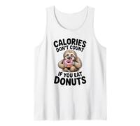 Adorable Paresseux Donut Humour pour Les flics de régime et Les Amateurs de Glucides Débardeur