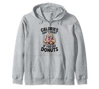 Adorable Paresseux Donut Humour pour Les flics de régime et Les Amateurs de Glucides Sweat à Capuche