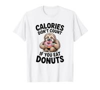 Adorable Paresseux Donut Humour pour Les flics de régime et Les Amateurs de Glucides T-Shirt