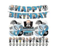 Adorable Party Decor Set for Celebrating Your Little Boss's Big Day