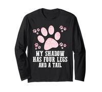 Adorable Patte de Chien Fleur printanière My Shadow Has Four Legs and Tail Manche Longue