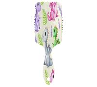 Adorable peigne de massage à coussin d'air avec motif dragons de dessin animé, brosse démêlante, brosses à cheveux de voyage pour femmes