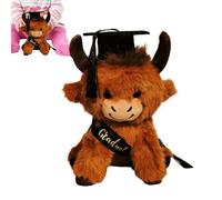 Adorable peluche en forme de vache de remise de diplôme, mignonne de 25 cm, pour toutes les femmes, hommes, , remise de diplôme, maternelle, école secondaire et université