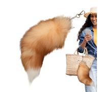 Adorable Pendentif En Peluche - 38,5 À 43,2 Cm - Porte-clés Queue De Renard | Pelche Anime, Porte-clés En Peluche Douce Pour Sac À Dos, Clés, Voiture