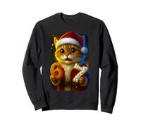 Adorable Père Noël 67 Ironic Christmas Brainrot Meme Six Seven Sweatshirt