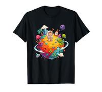Adorable Petit Astronaute explorant Une planète Fantastique colorée T-Shirt