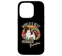 Adorable Petit-Chien de la Meilleure Grand-mère pékinoise du Monde Coque pour iPhone 14 Pro