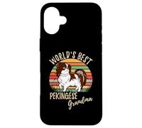 Adorable Petit-Chien de la Meilleure Grand-mère pékinoise du Monde Coque pour iPhone 16 Plus