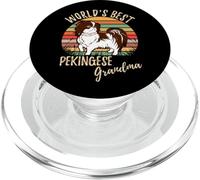 Adorable Petit-Chien de la Meilleure Grand-mère pékinoise du Monde PopSockets PopGrip pour MagSafe