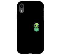 Adorable Petit Extraterrestre dans l'univers de Poche OVNI bébé Monstre Coque pour iPhone XR