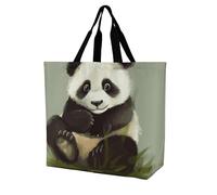 Adorable Petit Panda Sac Fourre-Tout Léger Tote Bag Décontracté Sac Fourre Tout Pour Gym Shopping Plage