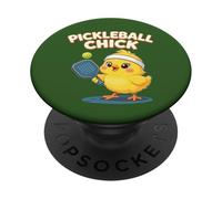Adorable Pickleball Poussin drôle Jaune Oiseau pagaie Design PopSockets PopGrip Adhésif