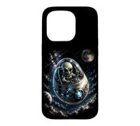 Adorable Pilote Extraterrestre dans Un œuf UAP UFO Funny Space Explorer Sci FI Coque pour iPhone 15 Pro