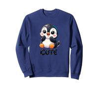 Adorable Pingouin Chibi avec Sourire Sweatshirt