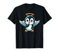 Adorable Pingouin d'ange avec Halo et Ailes T-Shirt