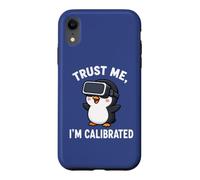 Adorable Pingouin VR Gamer Design avec Phrase Amusante Coque pour iPhone XR