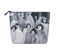Adorable Pingouin1 - Grand sac de rangement en chanvre - Résistant à l'eau - Fermeture éclair - Pour voyage quotidien