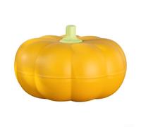 Adorable plateau à goûter en forme de citrouille conçu pour servir facilement et conserver la fraîcheur lors des fêtes d'Halloween (orange)