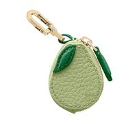 Adorable porte-clés de poche en forme de fruit | Motifs pêche, myrtille et cerise | Mini portefeuille pour femme, filles Airtag, A3, 1.0*1.0*1.0