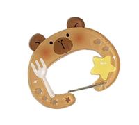 Adorable porte-clés en acrylique en forme d'animal pour un usage quotidien - Design peu encombrant - Artisanat - Joli porte-clés en forme d'animal, Chef Kapi, taille unique