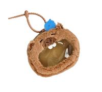 Adorable porte-monnaie Capybara en peluche souple pour ranger cartes, clés et petits accessoires, badge sur le thème de Capybara Storage Bag, Oiseau, Beauté de masse