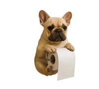 Adorable porte-mouchoirs en forme de chien en résine pour décoration d'intérieur, cuisine, salle de bain, salle de bain
