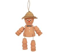 Adorable Pot en Terre Cuite Orange - (33 cm x 12,5 cm) - Idée Cadeau Unique, Design Fantaisie accrocheur et matériau Durable - Décoration Parfaite pour la Maison et Le Jardin