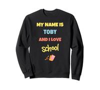 Adorable Professeur de rentrée Scolaire Toby et I Love School Sweatshirt