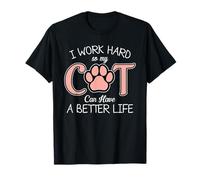 Adorable propriétaire de chat qui dit animal de compagnie parent chaton mamans et papas T-Shirt