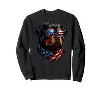 Adorable propriétaire de Chien Drapeau américain Rottie Rottweiler Patriotique Sweatshirt