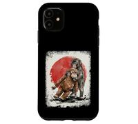 Adorable Punch bébé Singe avec Copain en Peluche pour Amoureux des Animaux Coque pour iPhone 11