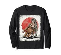 Adorable Punch bébé Singe avec Copain en Peluche pour Amoureux des Animaux Manche Longue
