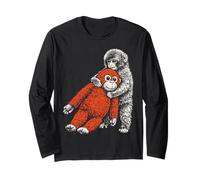 Adorable puncheuse en Forme de Singe du Zoo pour bébé - Orang-outan en Peluche Manche Longue