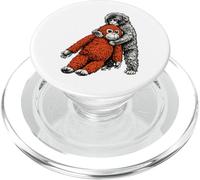 Adorable puncheuse en Forme de Singe du Zoo pour bébé - Orang-outan en Peluche PopSockets PopGrip pour MagSafe