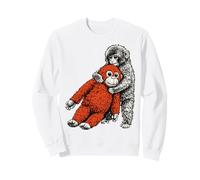 Adorable puncheuse en Forme de Singe du Zoo pour bébé - Orang-outan en Peluche Sweatshirt