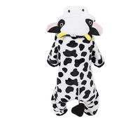 Adorable pyjama en polaire pour petits chiens, chats, garçons et filles - Manteau doux - Vêtements d'hiver chauds