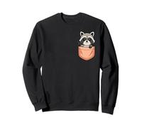 Adorable Raton Laveur de Poche pour Amoureux des Animaux Sweatshirt