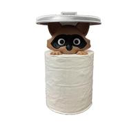 Adorable raton laveur en forme de mouchoir de salle de bain tissu de rangement décoratif rues de coquillages matériaux en plastique robuste porte-tissu décoratif raton laveur