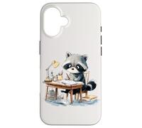 Adorable Raton Laveur étudiant Les Enseignants et Les élèves pour la rentrée Scolaire Coque pour iPhone 16
