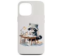 Adorable Raton Laveur étudiant Les Enseignants et Les élèves pour la rentrée Scolaire Coque pour iPhone 13 Pro Max
